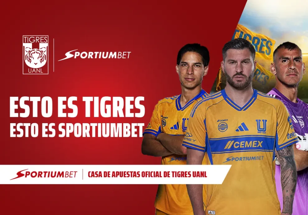 Sportiumbet.mx ahora es patrocinador del Club Tigres UANL