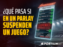 ¿Qué pasa si en un parlay suspenden un juego?
