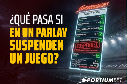 ¿Qué pasa si en un parlay suspenden un juego?