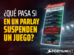 ¿Qué pasa si en un parlay suspenden un juego?